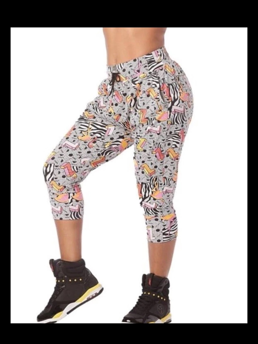 Zumba Wear Cropped Harem Pants Size XS Spicy Workout Jogger Athletic Dance NWT